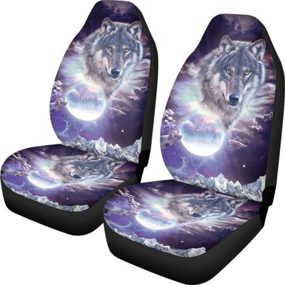 Car Seat Polyester Cartoon Printed Cushion 2 Pcs