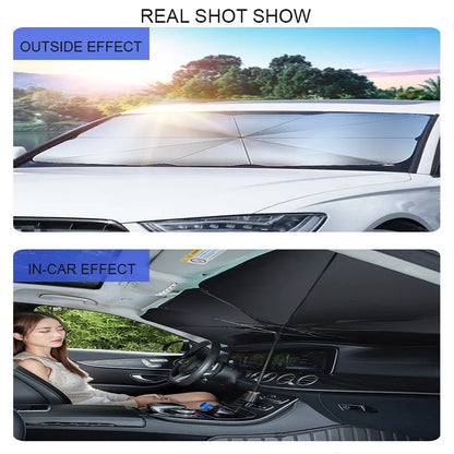 Car Auto Front Windshield Sunshade Parasol Umbrella Sun Protection