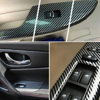 30x100cm 2D Carbon Fiber Stickers for Car Exterior Vinyl Film Wrap Protective