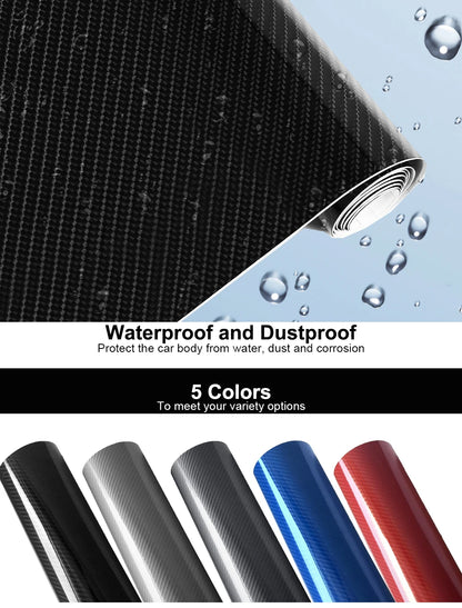 Car 5D Carbon Fiber  Protective PVC DIY Vinyl Film Stickers