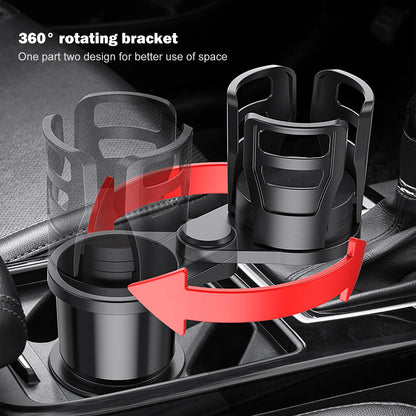 Car Rotating ABS Multifunctional Divider Cup Holder Organizer