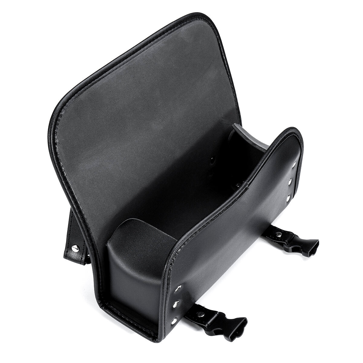 Universal Motorcycle Front PU Leather Fork Saddlebags Pouch Luggage