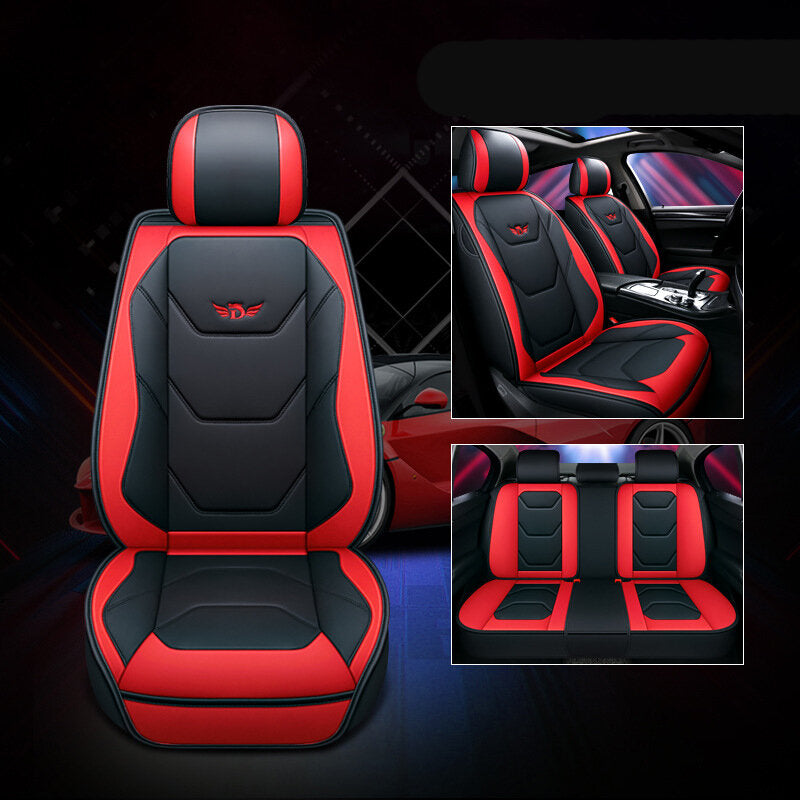 Car Mat Universal Full Cover PU Leather Breathable Seat Cushion Pad