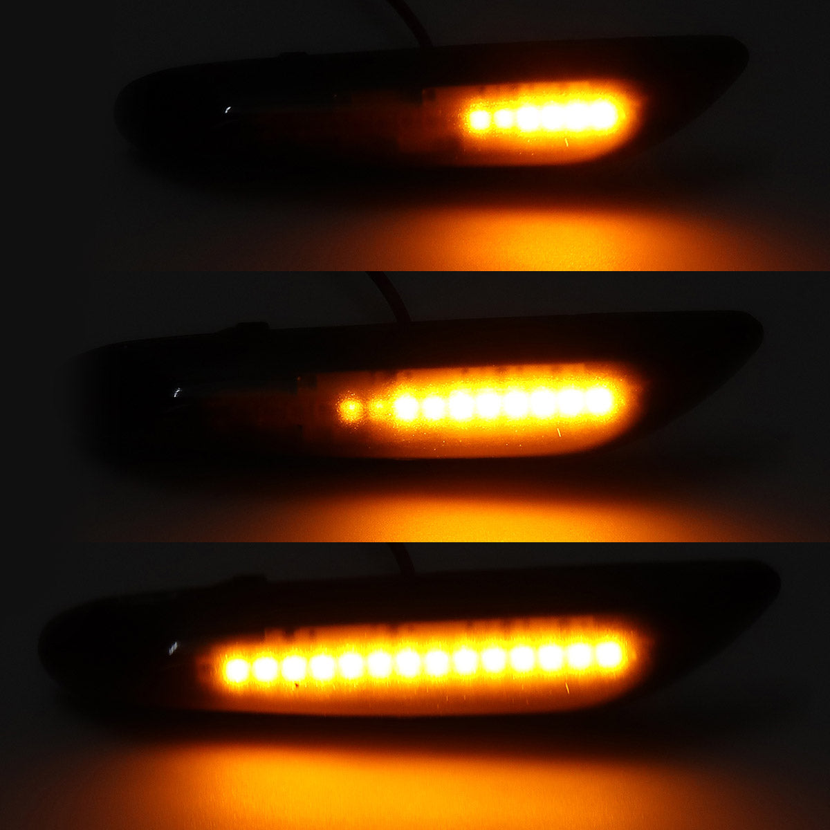 Car 2X LED Fender Side Marker Light Turn Signal For BMW E60 E90 E91 E92 E93