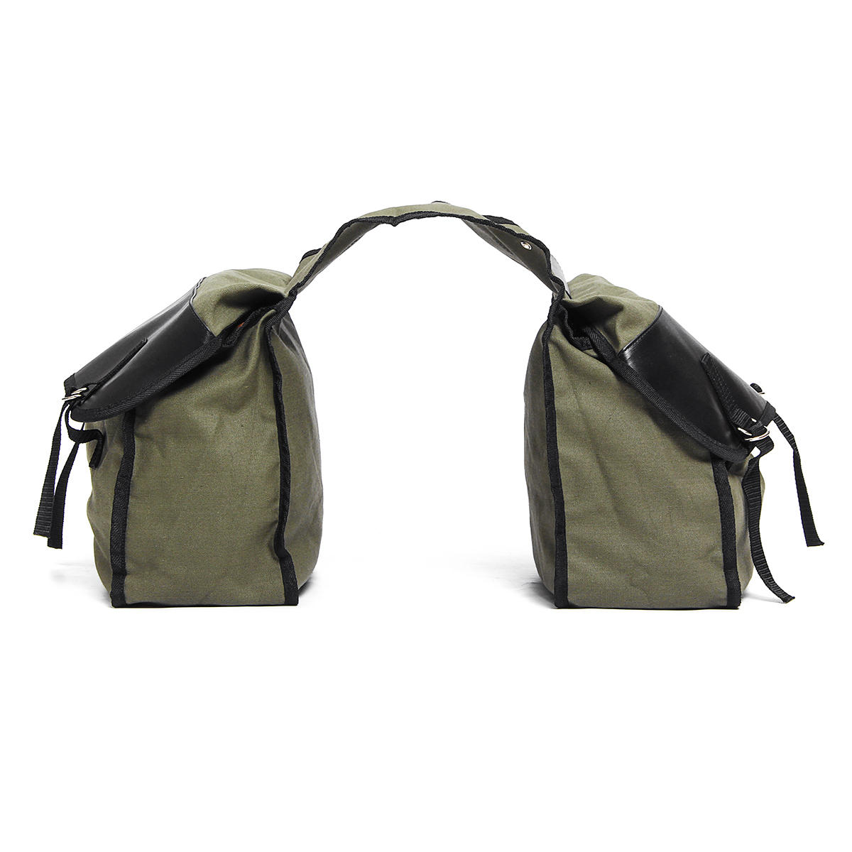 Motorcycle Saddlebags Canvas Side Back Pack Bike Multi-Purpose Luggage