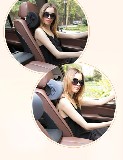 Car Space Memory Cotton Headrest Pillow Safety Cushion Neck Support