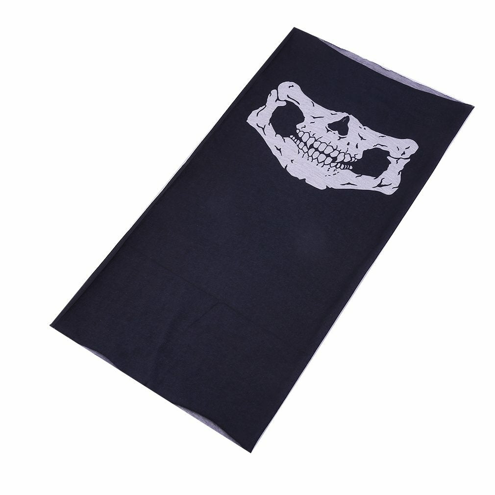 Motorcycle Skull Multi Head Wear Hat Scarf Face Mask Cap 2Pcs