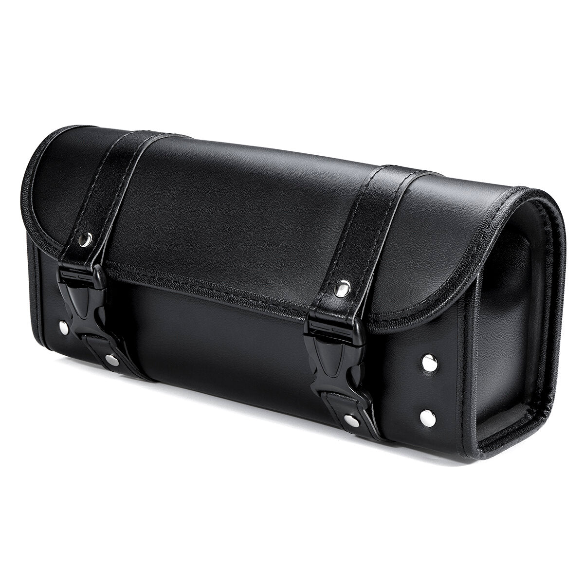 Universal Motorcycle Front PU Leather Fork Saddlebags Pouch Luggage