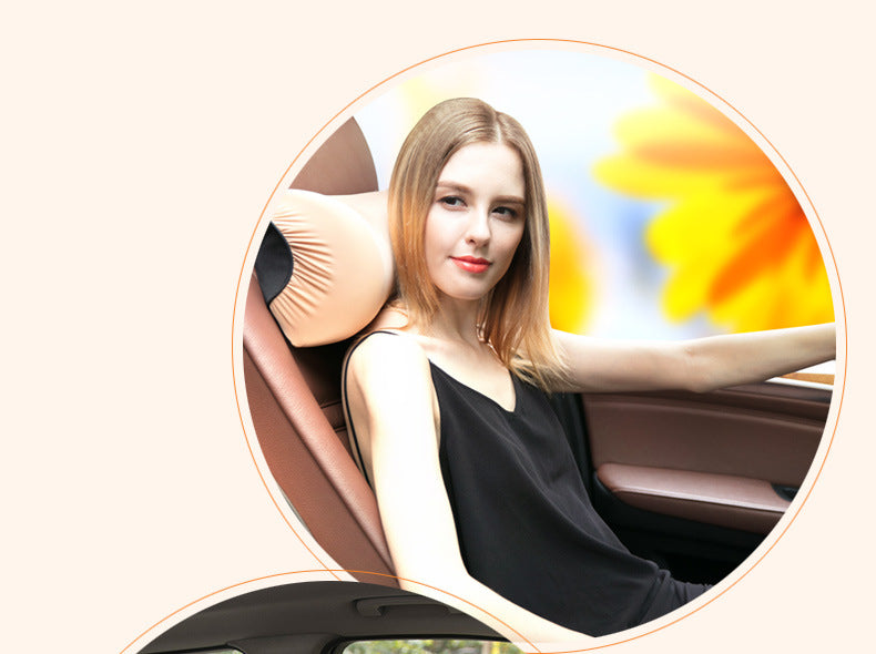 Car Space Memory Cotton Headrest Pillow Safety Cushion Neck Support