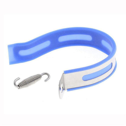 Motorcycle Exhaust Muffler Rotating Vent Pipe Blue Stainless Steel Replacement 32mm