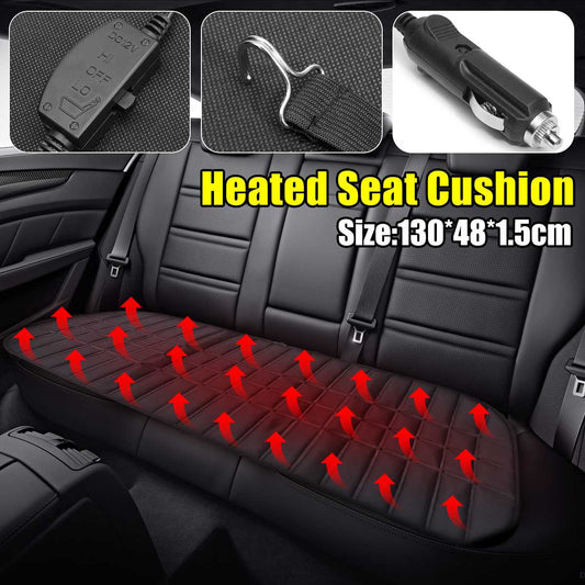 Car Rear Back Heating Seat Cushion Winte Warmer Heater 12V