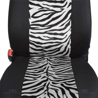 Car Seat Cushion Covers Leopard Zebra Full Set Auto Interior Protection