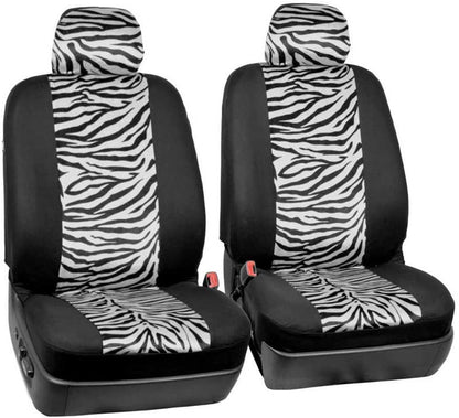 Car Seat Cushion Covers Leopard Zebra Full Set Auto Interior Protection