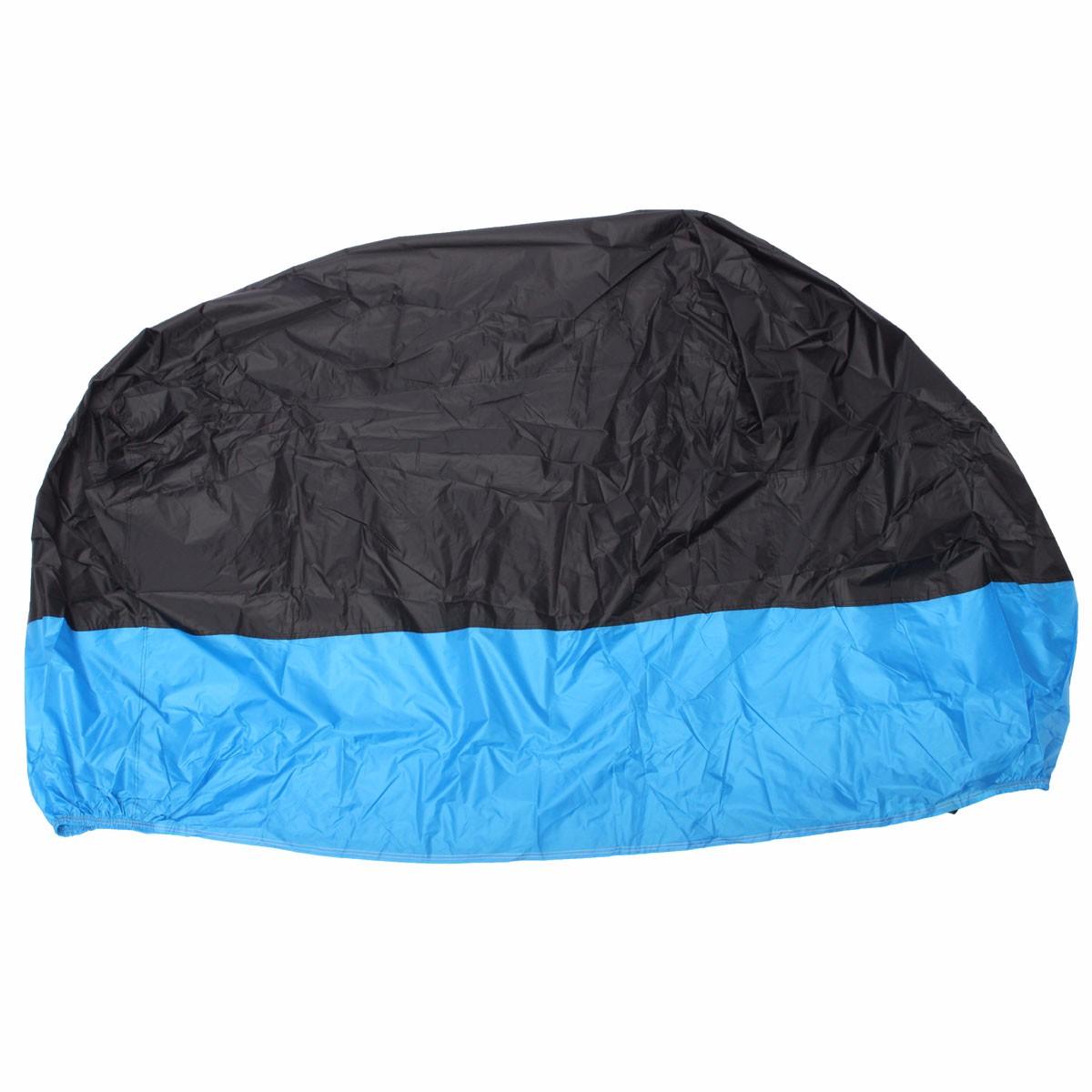 Motorcycle Waterproof Cover Rain Dust Protector Blue Black