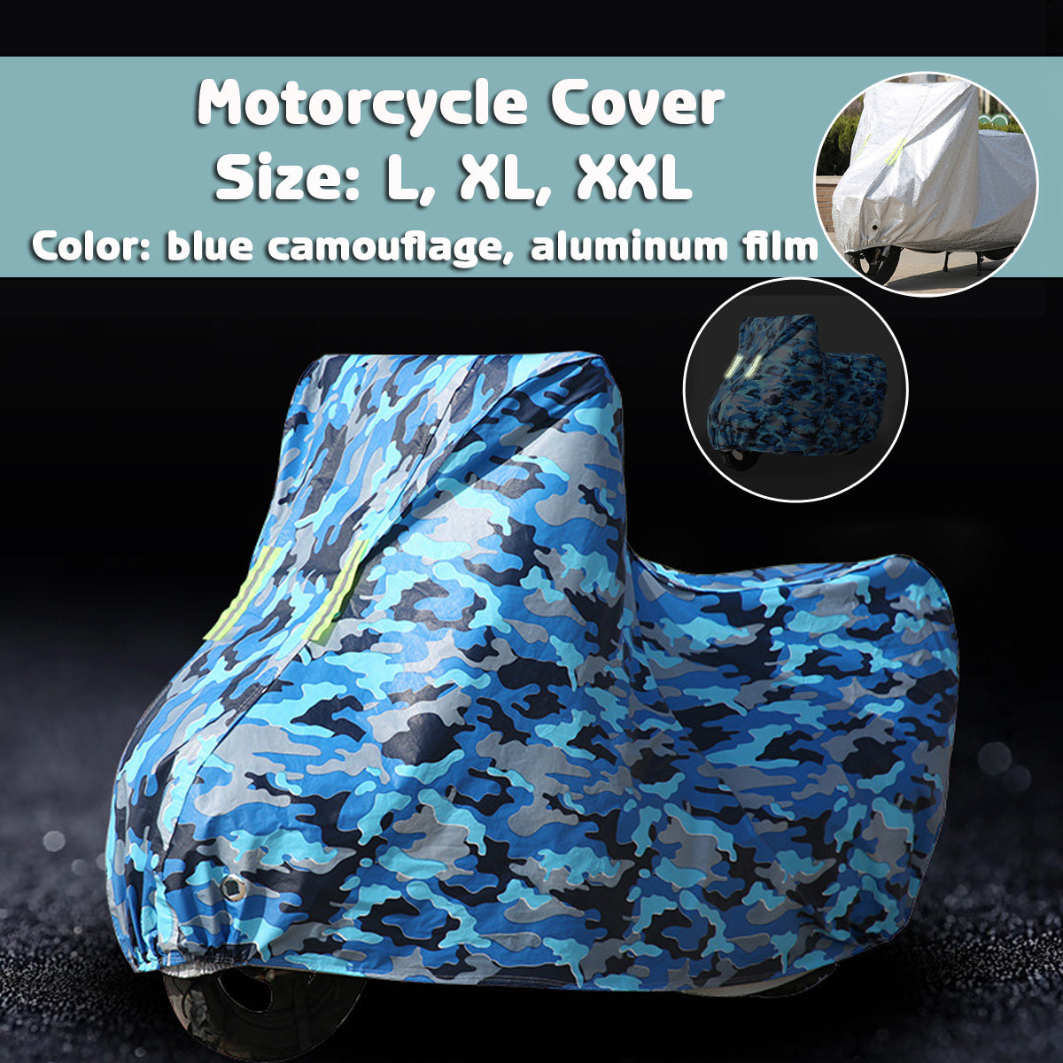 Motorcycle Protector Cover Rain Dust Waterproof Nylon Sheet