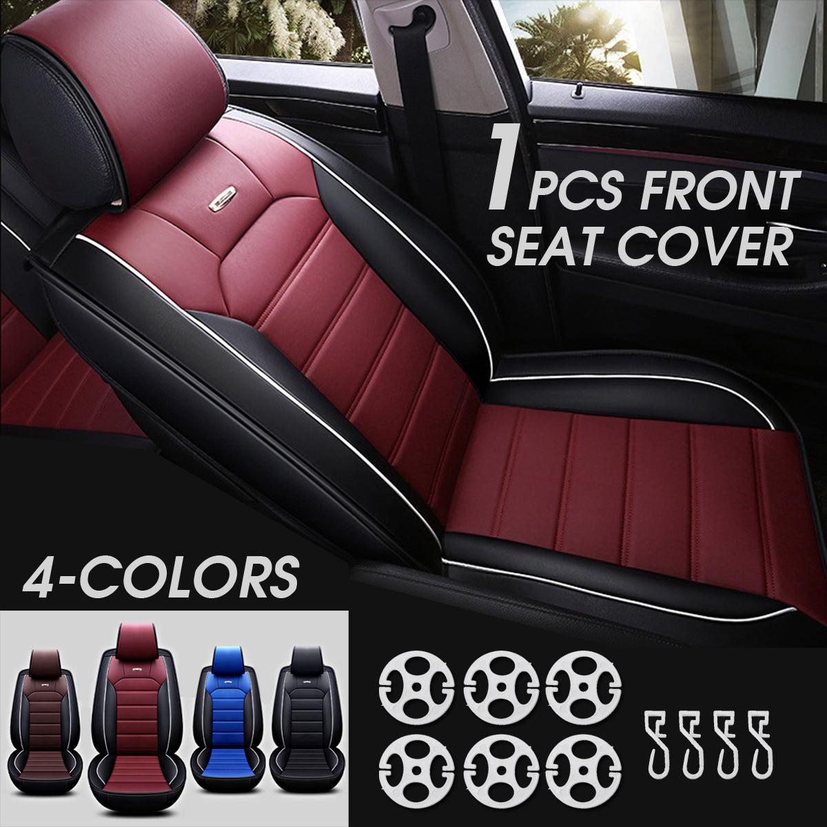 Car Seat PU Leather Cushion Cover Waterproof Protector