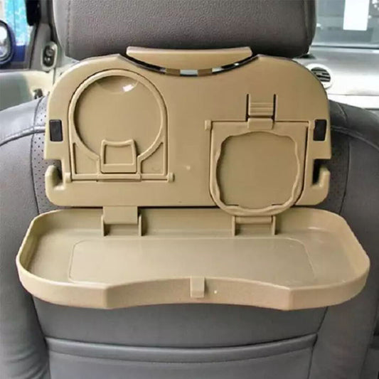 Car Meal Plate Cup Holder Organizer Backseat Food Tray with Bottle