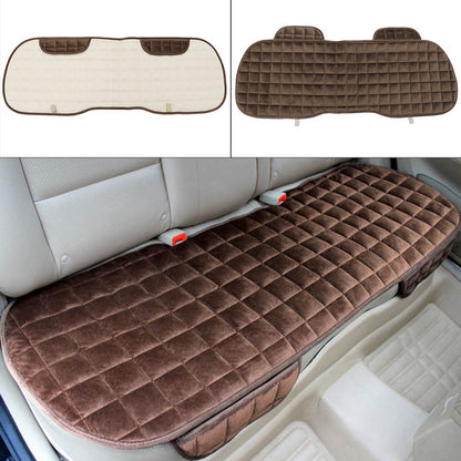 Car Rear Seat Cushion Warm Black Anti-Slip Chair Pad Protector