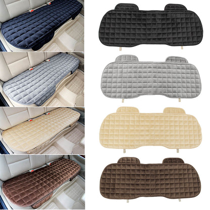 Car Rear Seat Cushion Warm Black Anti-Slip Chair Pad Protector