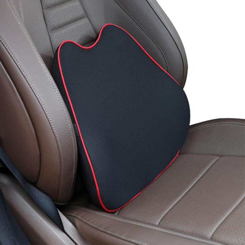 Car Headrest Back Memory Cotton Back Cushion Pillow Universal Seat Waist Rest Suit