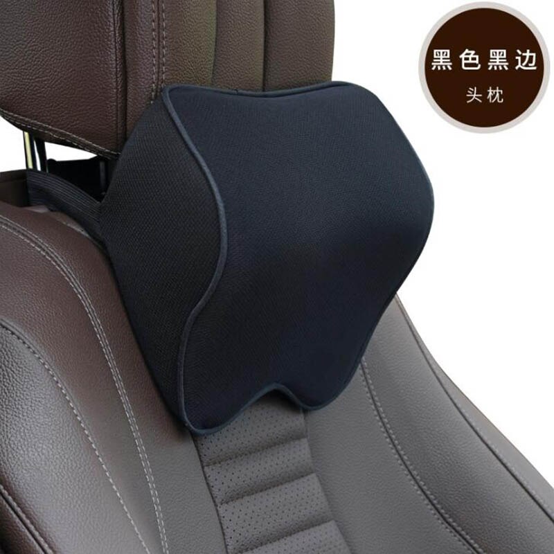 Car Headrest Back Memory Cotton Back Cushion Pillow Universal Seat Waist Rest Suit