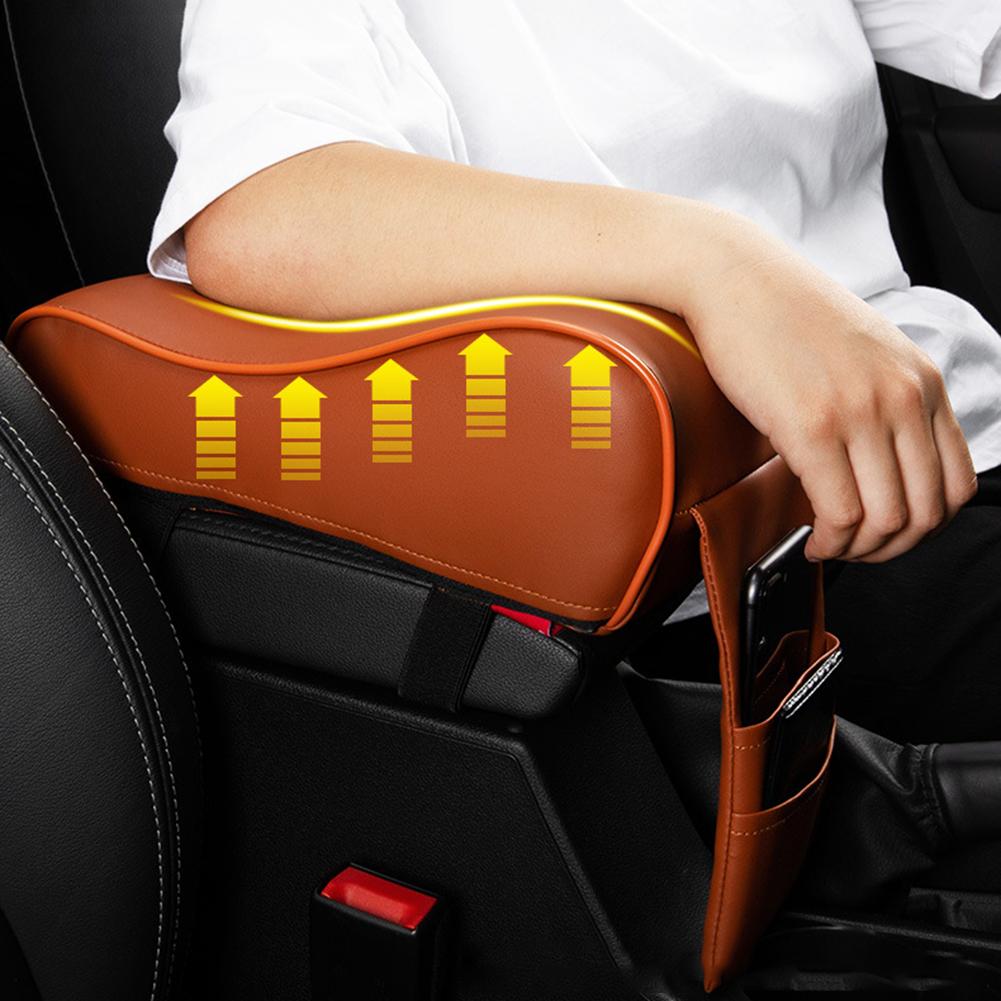 Car Central Console Armrest Pad Leather Arm Rest Seat Cushion