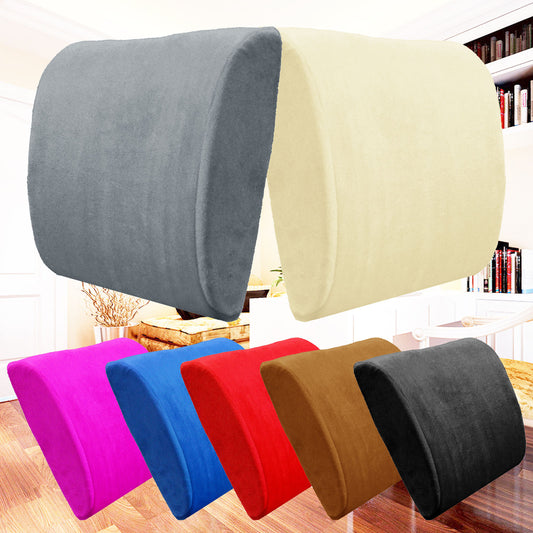 Car Cushion Premium Memory Foam Lumbar Back Support Seat Office Chair