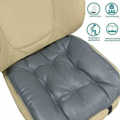 Car Seat Cushion Soft Leather Auto Chair Cushion Fit Ford Honda Toyota