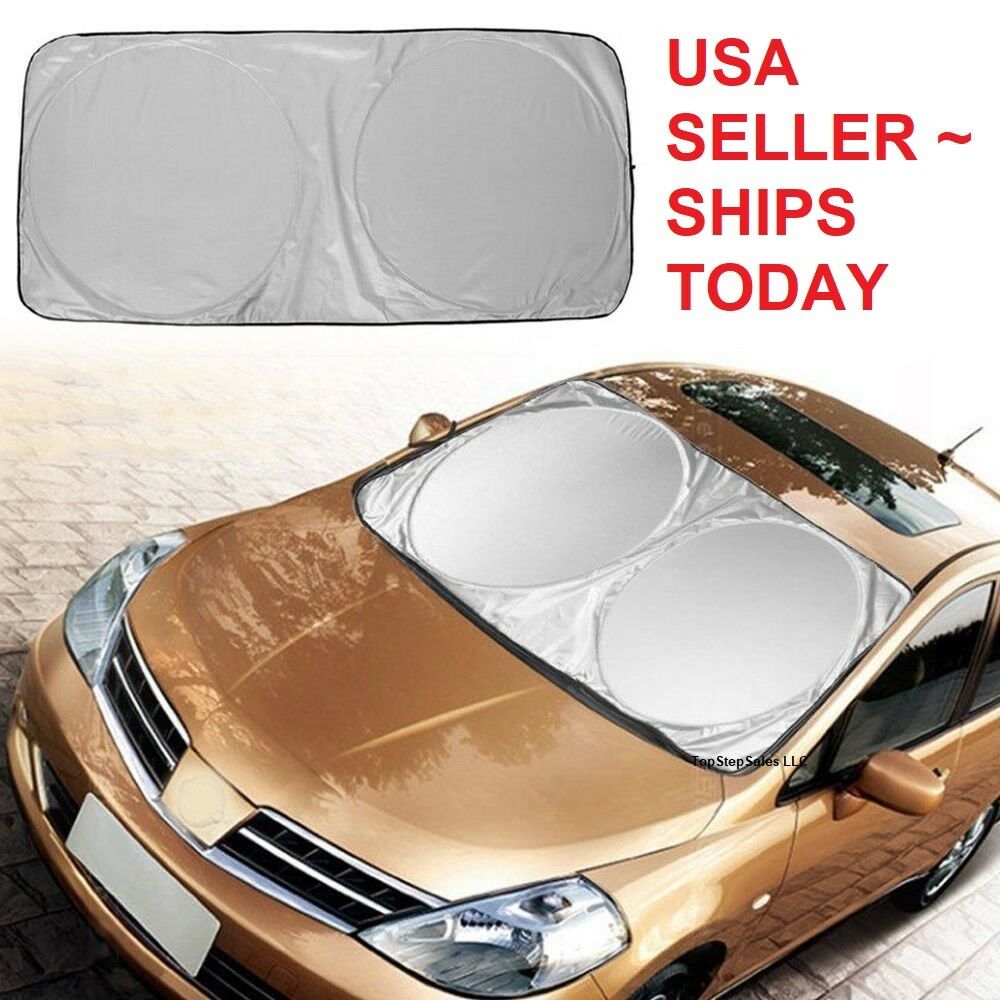 Car Foldable Extra Large Sun Shade Truck Van Windshield Visor Cover